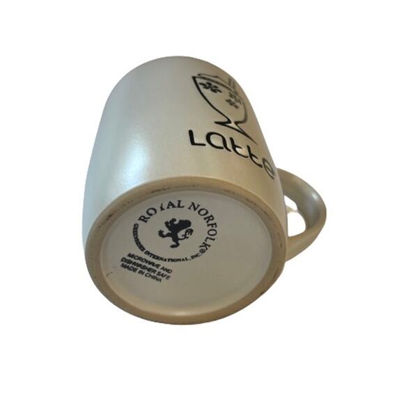 Royal Norfolk Stoneware Latte Coffee Mug - Picture 2 of 4